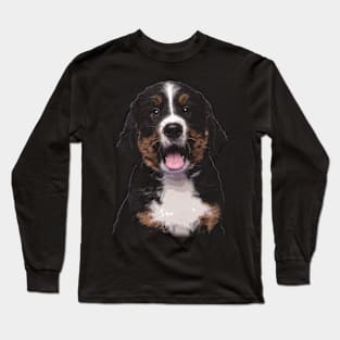 Sleek and Swiss Bernese Elegance, Tee Triumph for Dog Devotees Long Sleeve T-Shirt